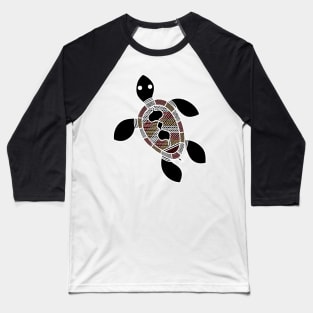 Aboriginal Art - Turtle Baseball T-Shirt